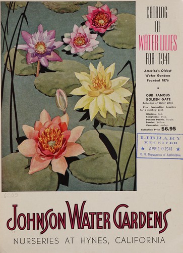 Catalog of waterlilies for 1941