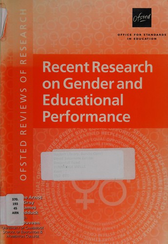 Recent Research on Gender and Educational Performance (Reviews of Research)