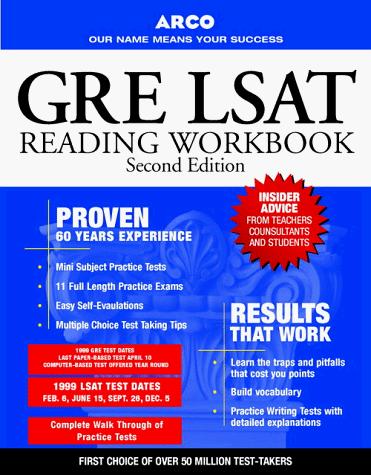 GRE, GMAT, LSAT, MCAT reading comprehension workbook