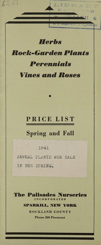 Herbs, rock-garden plants, perennials, vines and roses