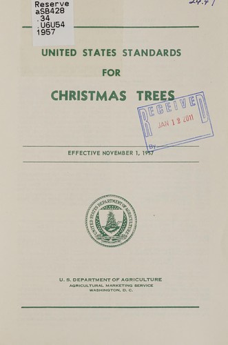 United States standards for Christmas trees