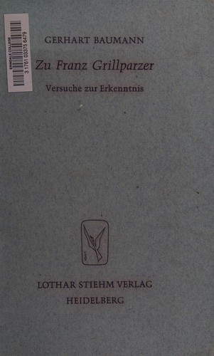 Zu Franz Grillparzer.