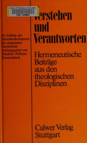 Verstehen und Verantworten
