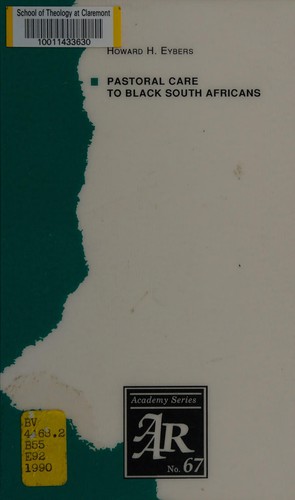 Pastoral care to black South Africans