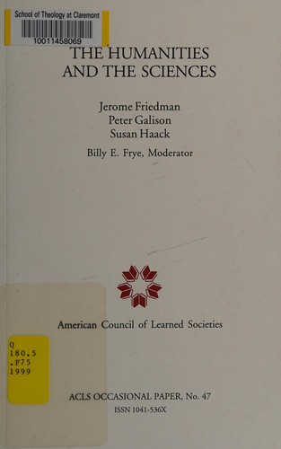 The humanities and the sciences