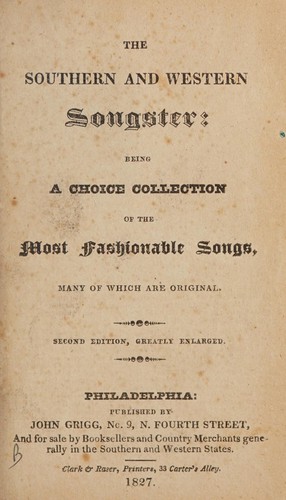 The southern and western songster