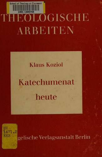 Katechumenat heute.