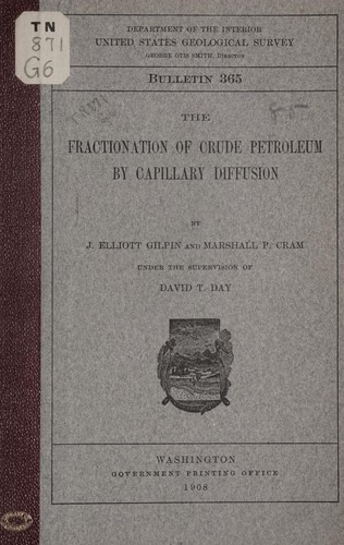 The fractionation of crude petroleum by capillary diffusion