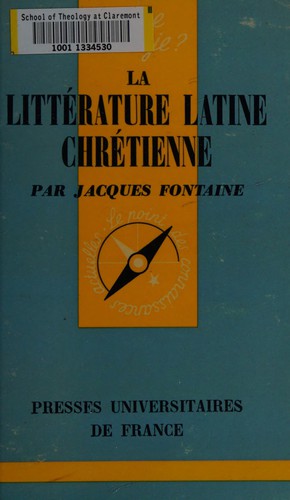 La littérature latine chrétienne