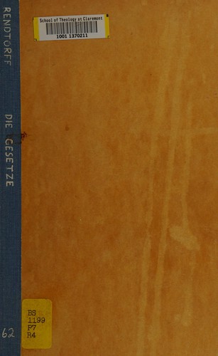 Die Gesetze in der Priesterschrift