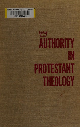 Authority in Protestant theology.