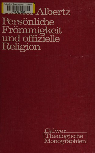 Persönliche Frömmigkeit und offizielle Religion