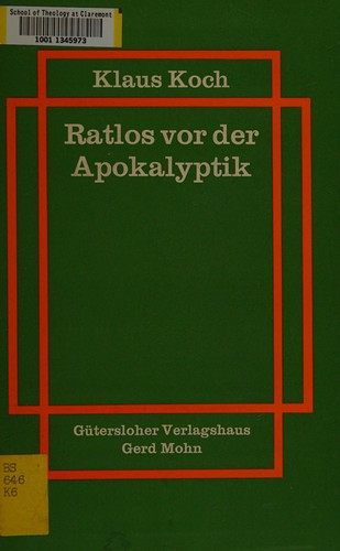 Ratlos vor der Apokalyptik