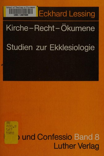 Kirche, Recht, Ökumene