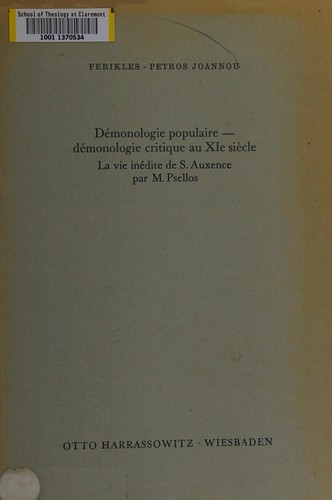 Démonologie populaire, démonologie critique au XIe siècle
