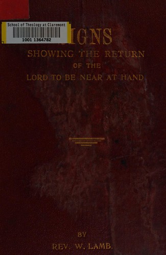 Signs showing the return of the Lord to be near at hand