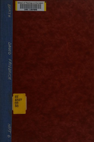 David Friedrich Strauss als Theologe, 1839-1939