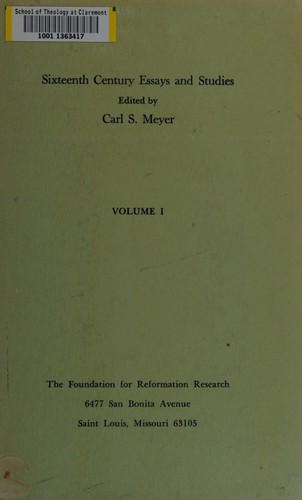 Sixteenth century essays the studies