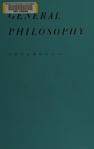General philosophy.