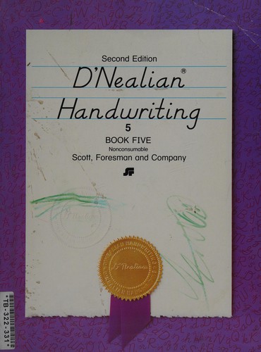 D'Nealian handwriting