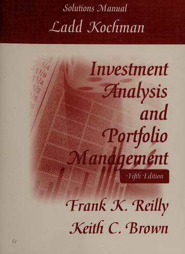 Investment analysis and portfolio management