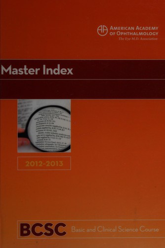 Master Index, basic and clinical science course, 2012-2013