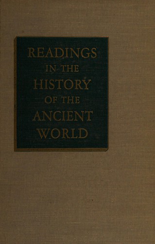 Readings in the history of the ancient world