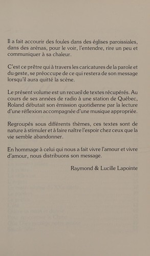 Souriez à la vie, Dieu vous aime