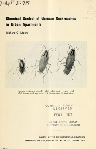 Chemical control of German cockroaches in urban apartments