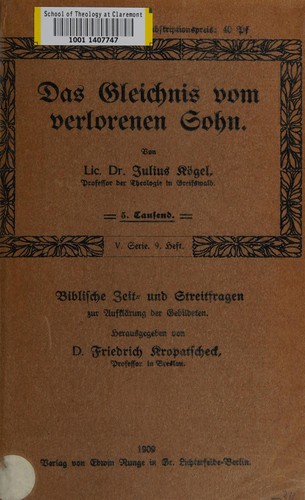 Das Gleichnis vom verlorenen Sohn