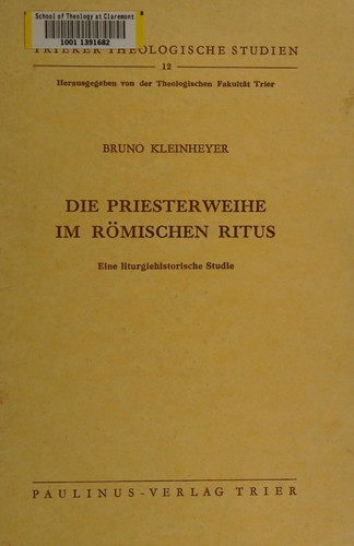 Die Priesterweihe im römischen Ritus