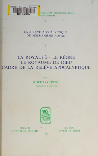 La releve apocalyptique du messianisme royal