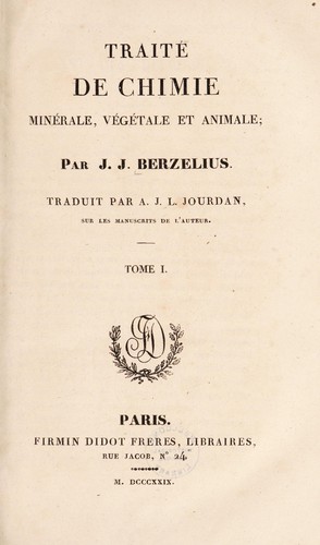 Traité de chimie minérale, végétale et animale ...