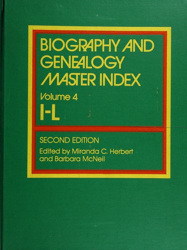 Biography and genealogy master index