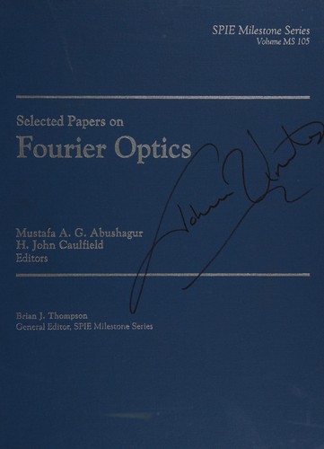 Selected papers on Fourier optics