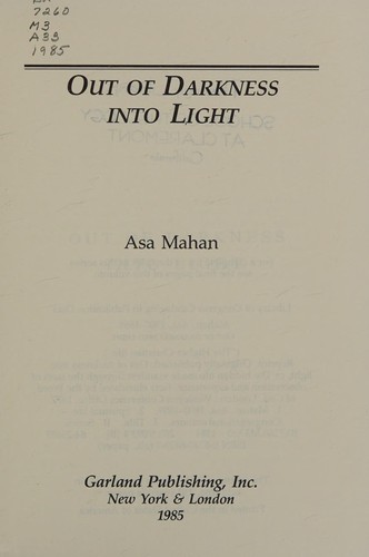 Out of darkness into light