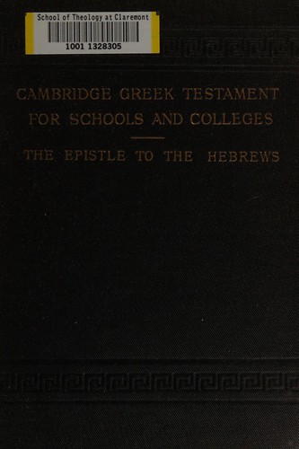 The Epistle to the Hebrews