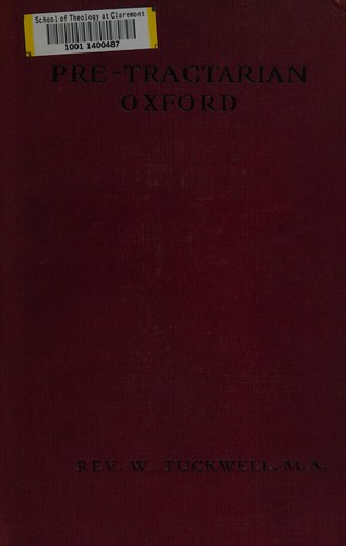 Pre-Tractarian Oxford