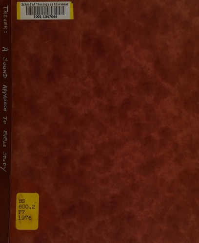 A sound approach to Bible study