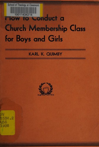 How to conduct a church membership class for boys and girls