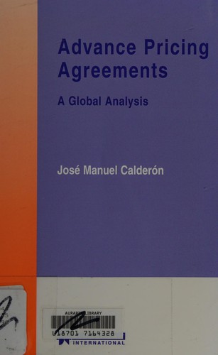 Advance pricing agreements