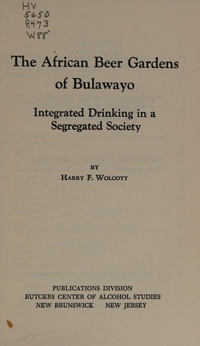 The African beer gardens of Bulawayo