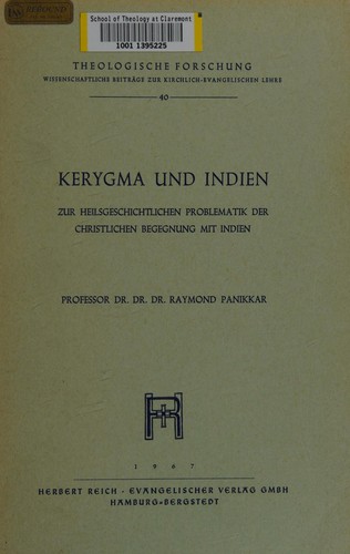 Kerygma und Indien.