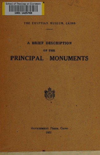 A brief description of the principal monuments