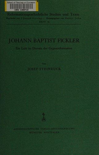 Johann Baptist Fickler.