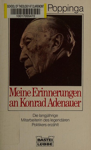 Meine Erinnerungen an Konrad Adenauer
