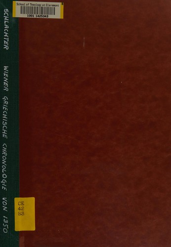 Wiener griechische Chronologie von 1350