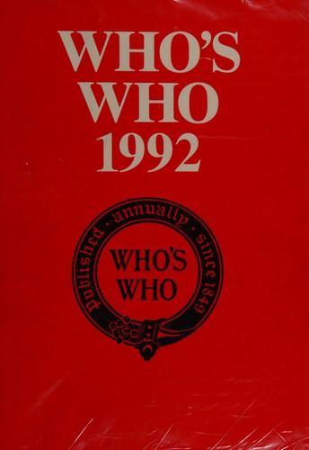 Who's Who 1992 144ed