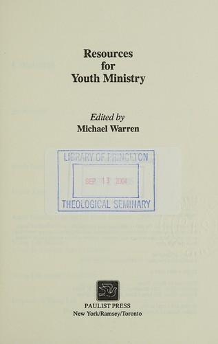 Resources for youth ministry
