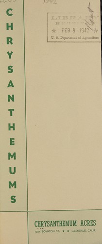 Chrysanthemums, 1942